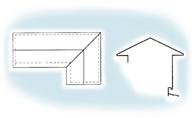 Trouver la somme de toutes les dimensions horizontales de trouver le périmètre, puis multiplier par la hauteur pour trouver la superficie en pieds carrés.