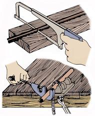 Utilisez un coupe-scie à métaux ou tube pour couper le tuyau de cuivre.